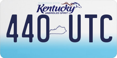 KY license plate 440UTC