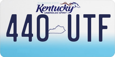 KY license plate 440UTF