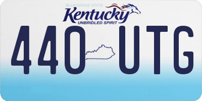 KY license plate 440UTG