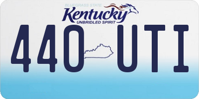 KY license plate 440UTI