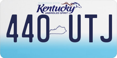 KY license plate 440UTJ