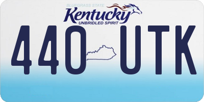 KY license plate 440UTK