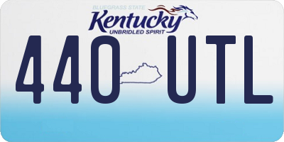 KY license plate 440UTL