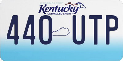 KY license plate 440UTP