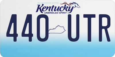 KY license plate 440UTR