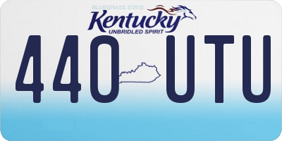 KY license plate 440UTU