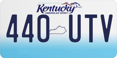 KY license plate 440UTV