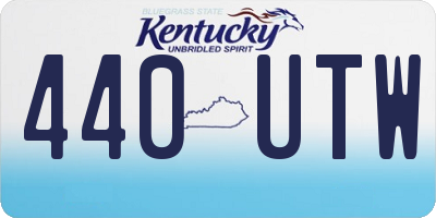 KY license plate 440UTW