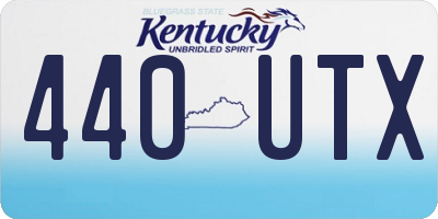 KY license plate 440UTX