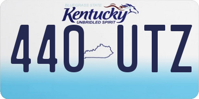 KY license plate 440UTZ