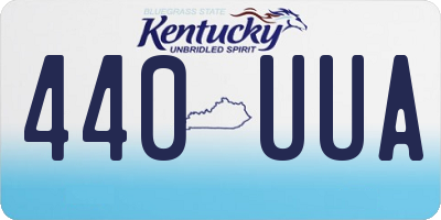 KY license plate 440UUA
