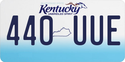 KY license plate 440UUE