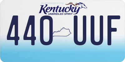 KY license plate 440UUF