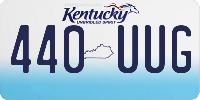 KY license plate 440UUG