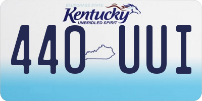 KY license plate 440UUI