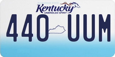 KY license plate 440UUM