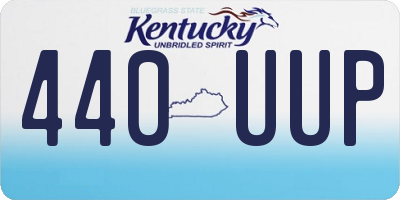 KY license plate 440UUP