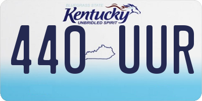 KY license plate 440UUR