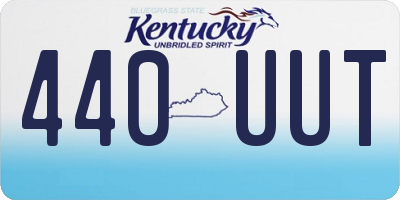 KY license plate 440UUT