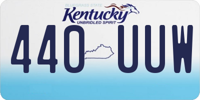 KY license plate 440UUW