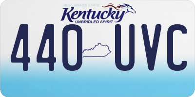 KY license plate 440UVC