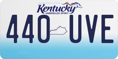 KY license plate 440UVE