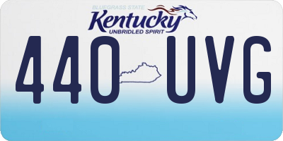 KY license plate 440UVG