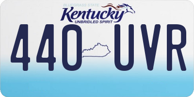 KY license plate 440UVR