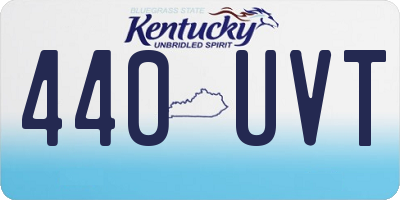 KY license plate 440UVT