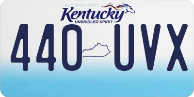 KY license plate 440UVX
