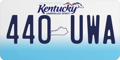 KY license plate 440UWA