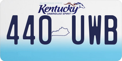 KY license plate 440UWB