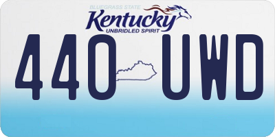 KY license plate 440UWD