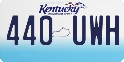 KY license plate 440UWH