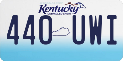KY license plate 440UWI