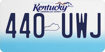 KY license plate 440UWJ