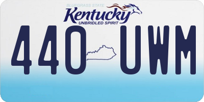 KY license plate 440UWM