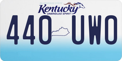 KY license plate 440UWO