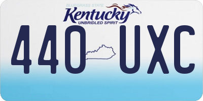 KY license plate 440UXC