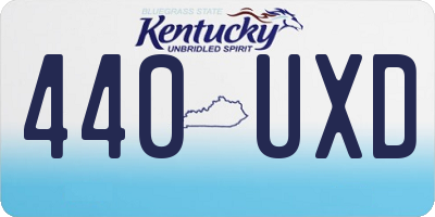 KY license plate 440UXD