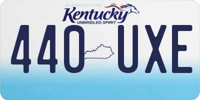 KY license plate 440UXE