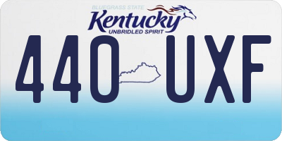 KY license plate 440UXF