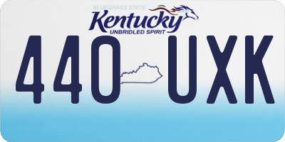 KY license plate 440UXK