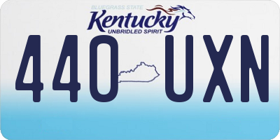 KY license plate 440UXN