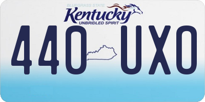 KY license plate 440UXO