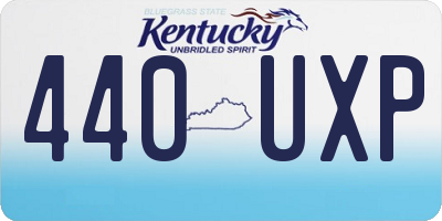 KY license plate 440UXP