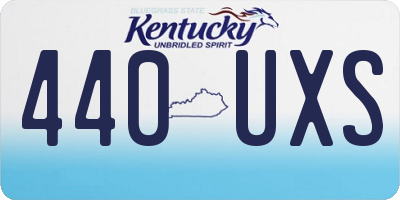 KY license plate 440UXS