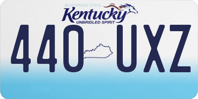 KY license plate 440UXZ