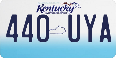KY license plate 440UYA