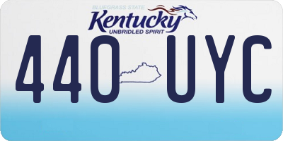 KY license plate 440UYC